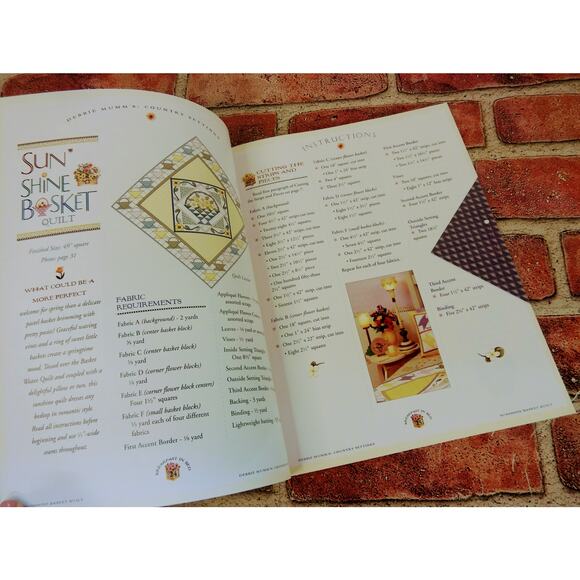 Vtg 2000 - Debbie Mumm's Country Settings - Dinnerware & Acc - Quilting Patterns - Picture 11 of 11